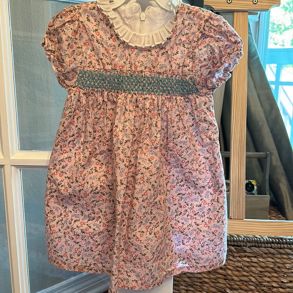 Pink Smock Dress